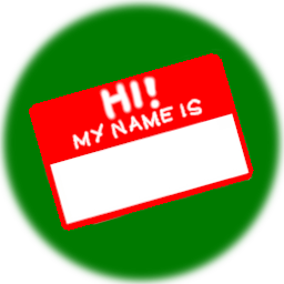 Name Badge challenge badge